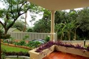 Entrance overlooking greenery