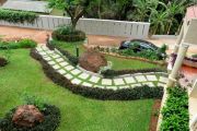 Walkway to the villa