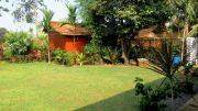 Garden area and staff quarters