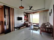 Living room with balcony