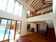 Double height living room