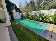 Swimming pool, deck and garden