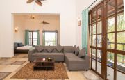 Master bedroom with lounge space