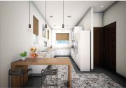 Kitchen and dining area